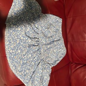 Blue Floral skirt.